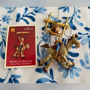 2002 Vintage Hallmark Woody & Bullseye Disney/Pixar’s Toy Story 2 Orname…